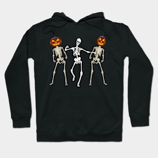 Dancing Skeletons Jack-O-Lantern Halloween Hoodie